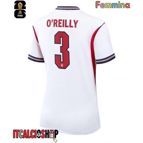Inghilterra Nico O'Reilly #3 Prima Maglia Femmina Mondiali 2026 Manica Corta